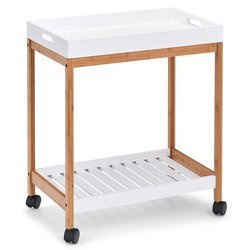 Masuta de cafea, Alb/Maro, 62x55x34 cm, ZELLER