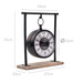 Ceas suspendat pe baza de lemn, 32 cm
