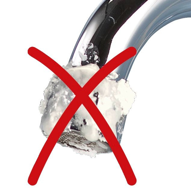 Capacul robinetului din silicon DIAMOND curăță de calcar și sedimente