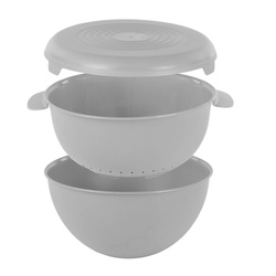 Bol cu strecurătoare și capac, Ø 24 cm