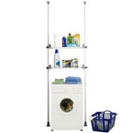 Raft telescopic de bucătărie și baie, HERKULES Rafturi duble pentru dulap, 2 nivele, WENKO