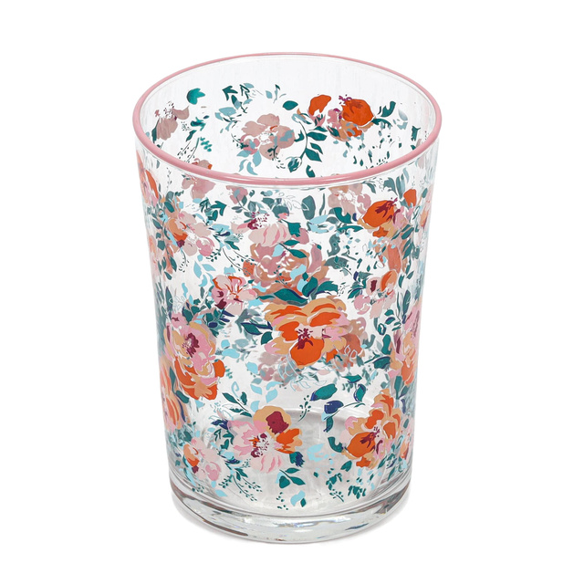 Pahar mare cu model floral, 510 ml