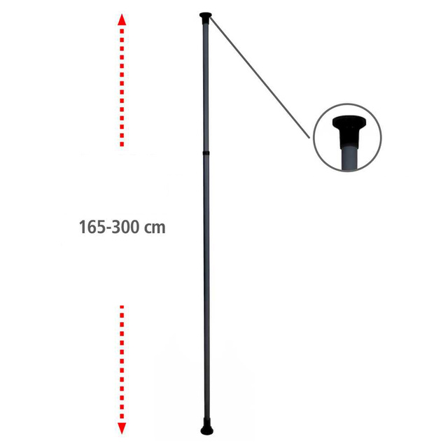 Șină pentru dulap, HERKULES șină pentru dulap 165-300 cm, WENKO