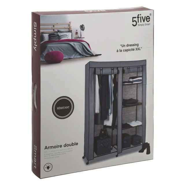 Dulap textil, 118x48x168 cm