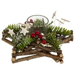 Coroană de Crăciun pentru lumânare