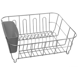 Uscator vase Secret de Gourmet, 36.5 x 32.5 x 13 cm, Gri