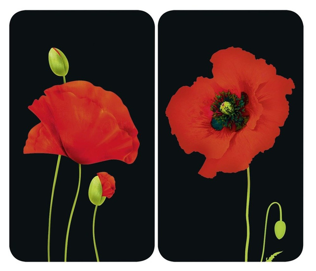 Plăci MacI de protecție din sticlă pentru plite- 2 bucăți