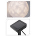 Lampa solara sfera, Ø 15 x 47 cm, 4 LED-uri