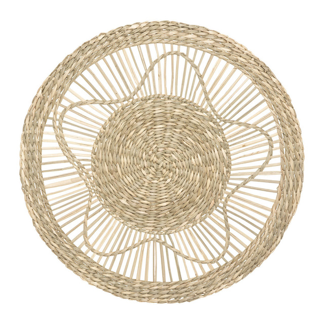 Decor de perete iarbă de mare, 3 cercuri