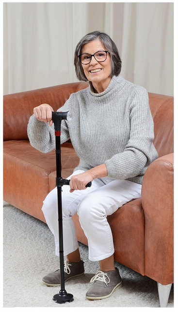 Baston multifuncțional cu funcție și stabilizare LED