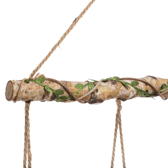 Set de rame pentru tablouri, agatate pe o creangă din lemn