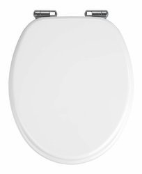 Capac de toaleta clasic din MDF cu inchidere lenta, WENKO