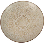 Placa ceramica cu model canelat, Ø 26,5 cm