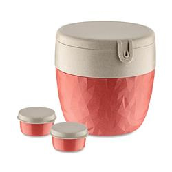 Cutie pentru salata si sos BENTOBOX L, 3 elemente, KOZIOL