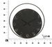 Ceas de perete din metal, Ø 60 cm