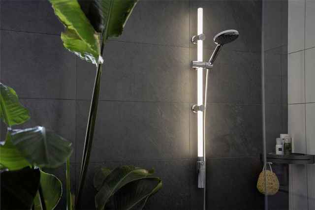 Suport dus LED cu dus de mana, 12 culori, set, WENKO