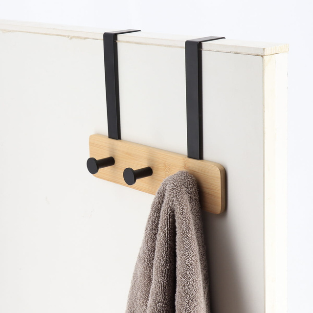 Suport metalic pentru ușă, 3 cârlige, 20 x 25 x 9 cm