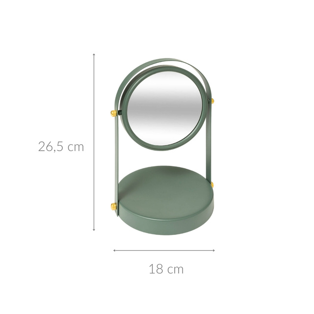 Oglindă rotundă Ficus cu pivot Duo