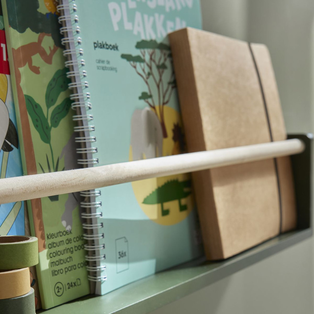 Rafturi pentru cărți pentru copii THE KING OF THE JUNGLE, 55 x 8 x 12 cm