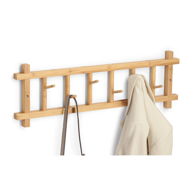 Cuier din bambus pentru hol CEDRO, 68 × 22 × 2,5 cm