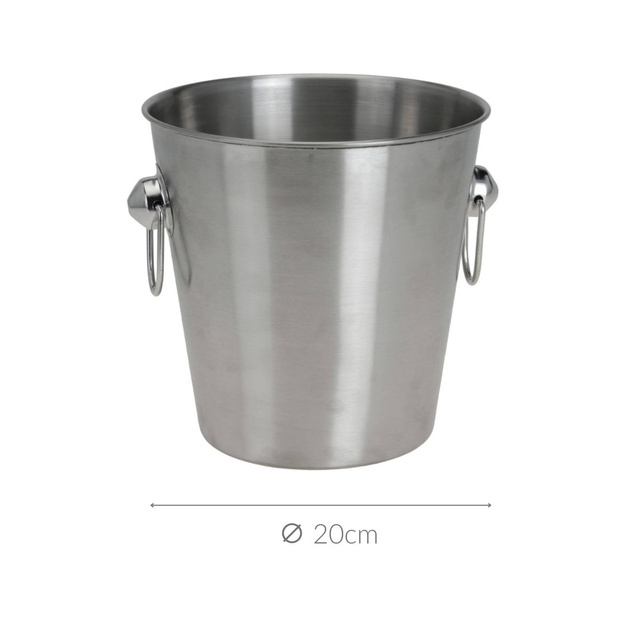 Frapiera, Ø 20 cm, argintiu cu finisaj mat