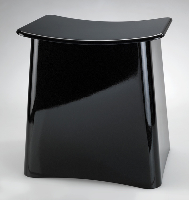 Cos pentru rufe cu scaun PLUS, 2-în-1, negru, WENKO