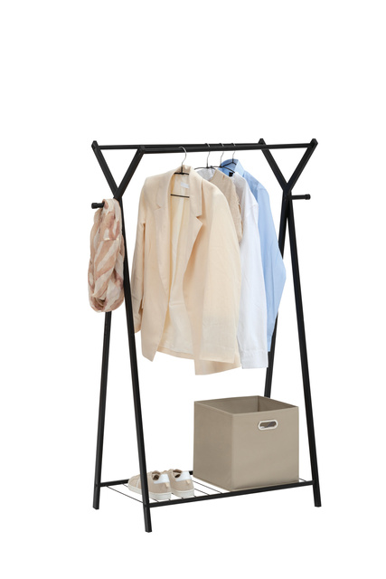 Cuier dublu metalic pentru haine METTY, 98 x 43,5 x 145 cm