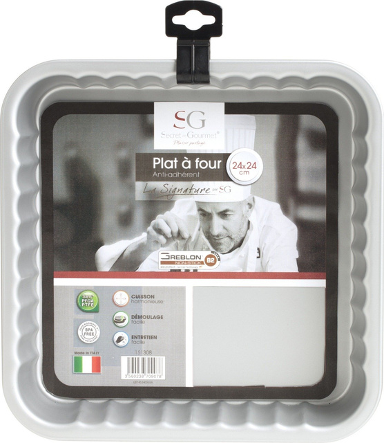 Forma de tort, 24 x 24 cm, metal