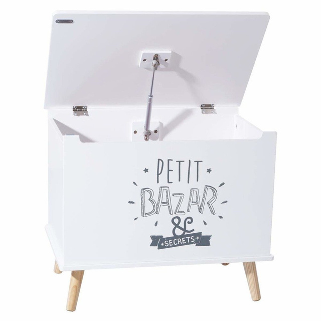 Cutie de jucarii „Petit Bazar & Secrets”, pe picioare, MDF