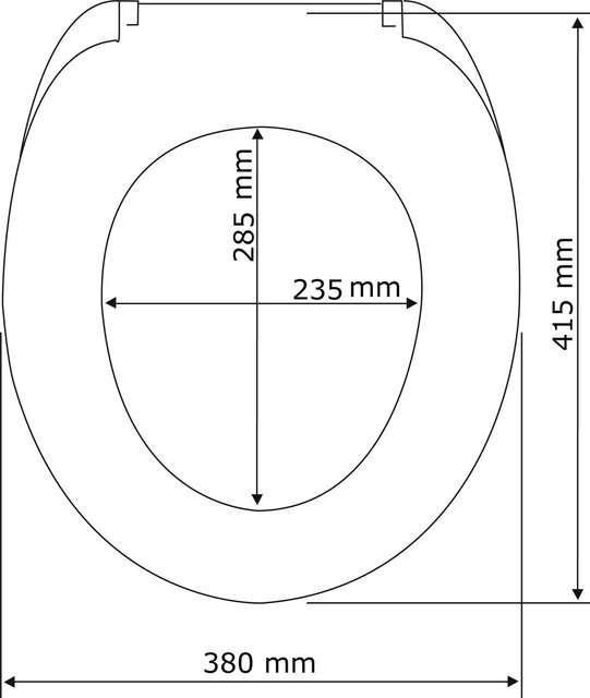 Capac de toaletă BEACH, duroplast, WENKO