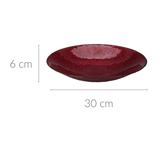 Vas decorativ din sticla, Ø 30 cm