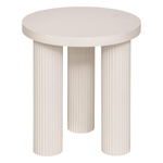 Măsuță de cafea rotundă TELLA, crem, Ø 40 cm