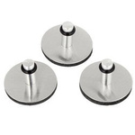 Set de magneti "Ring", Zeller, 3 bucati, Metal, Argintiu