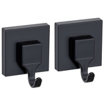 Set 2 carlige pentru prosoape QUADRO, montaj fara gaurire