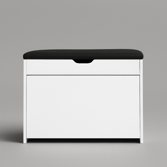 Dulap pentru pantofi cu loc de șezut și rafturi retractabile VAULT, 57 x 30 x 53 cm