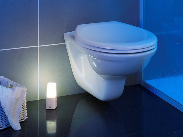 Veioza LED cu senzor de mișcare, 2 în 1-2 piese