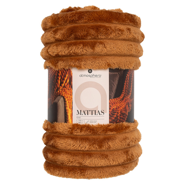 Pătură flanelată din cord 130 x 170 cm -albastră