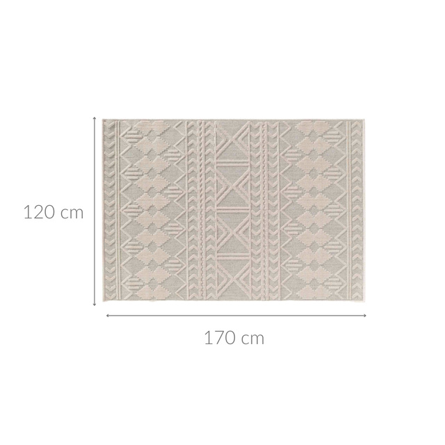 Covor de podea rectangular cu model in relief