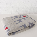 Pătură cu reni LOVELIES, 180 x 130 cm