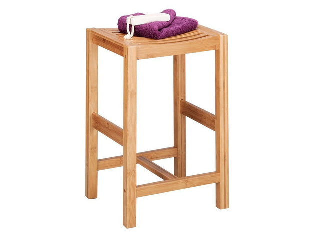 Scaun de baie BAMBOO - taburet, loc de șezut, ZELLER