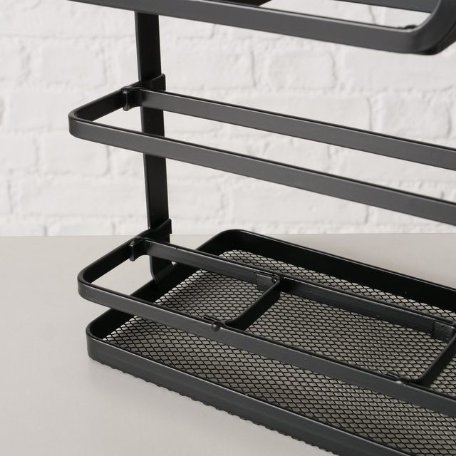 Raft metalic AGNETA cu carlige, 43,5 x 28,5 cm