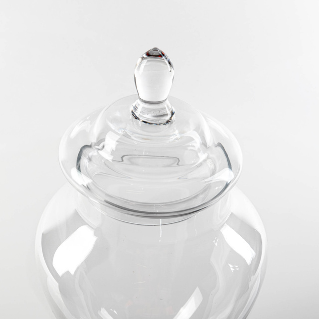 Borcan de bomboane, borcan, recipient din sticla cu capac, 30 cm