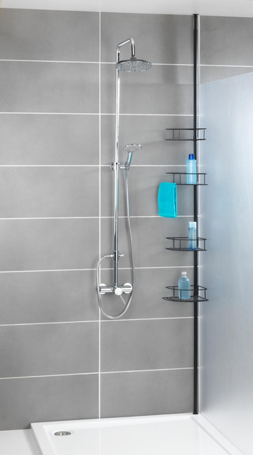 Raft telescopic pentru duș DOLCEDO, 4 niveluri, WENKO, auriu