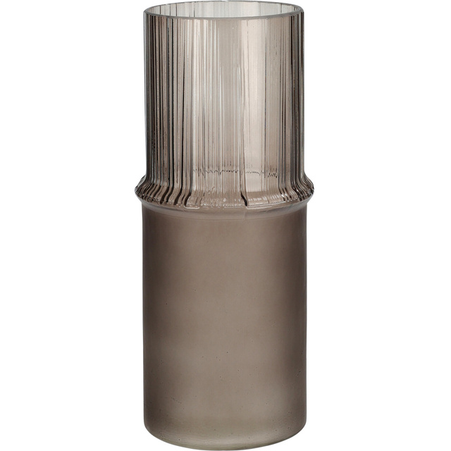 Vază din sticlă tub MATTE, Ø 10,8 x 25 cm