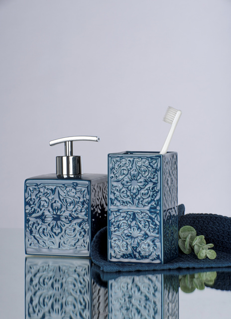 Recipient pentru periuțe de dinți CORDOBA DARK BLUE, WENKO, albastru