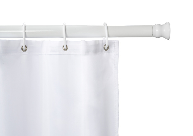 Bara de duș telescopică, albă, WENKO