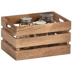 Cutie depozitare VINTAGE Zeller, Lemn, 25 x 20 cm, Maro