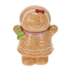 Recipient de Crăciun în formă de turtă dulce, 15 x 19 cm, COOKIE