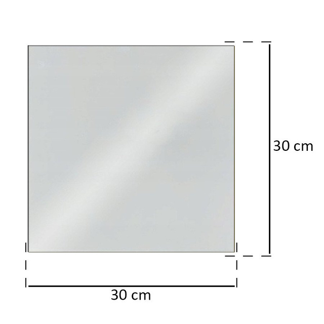 Set 4 oglinzi suspendate, Atmosphera Createur d'interieur, 30x30cm, Sticla
