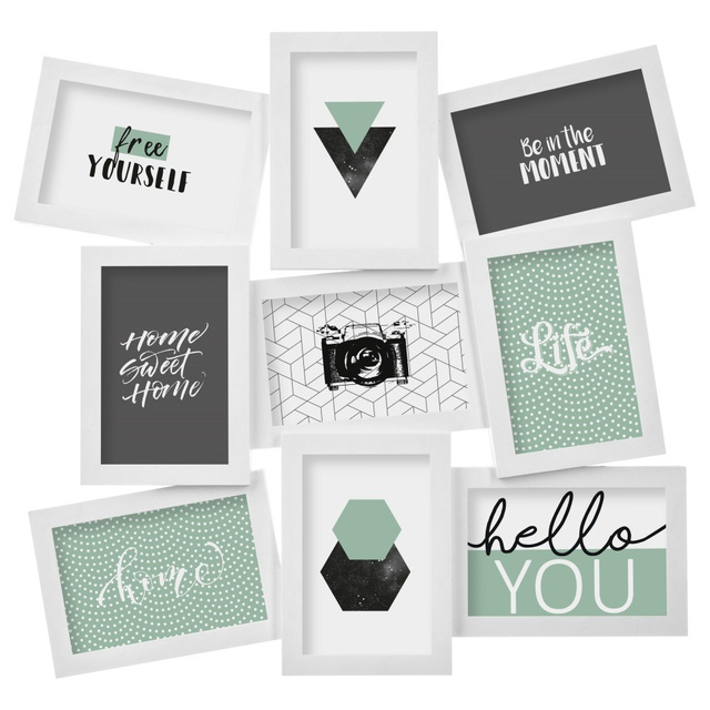 Rame foto, colaj, 9 elemente